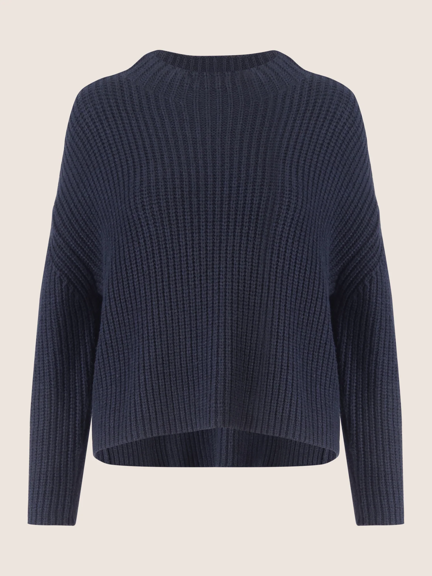 APART Oversized Pullover mit Strukturmuster | nachtblau - Image 3