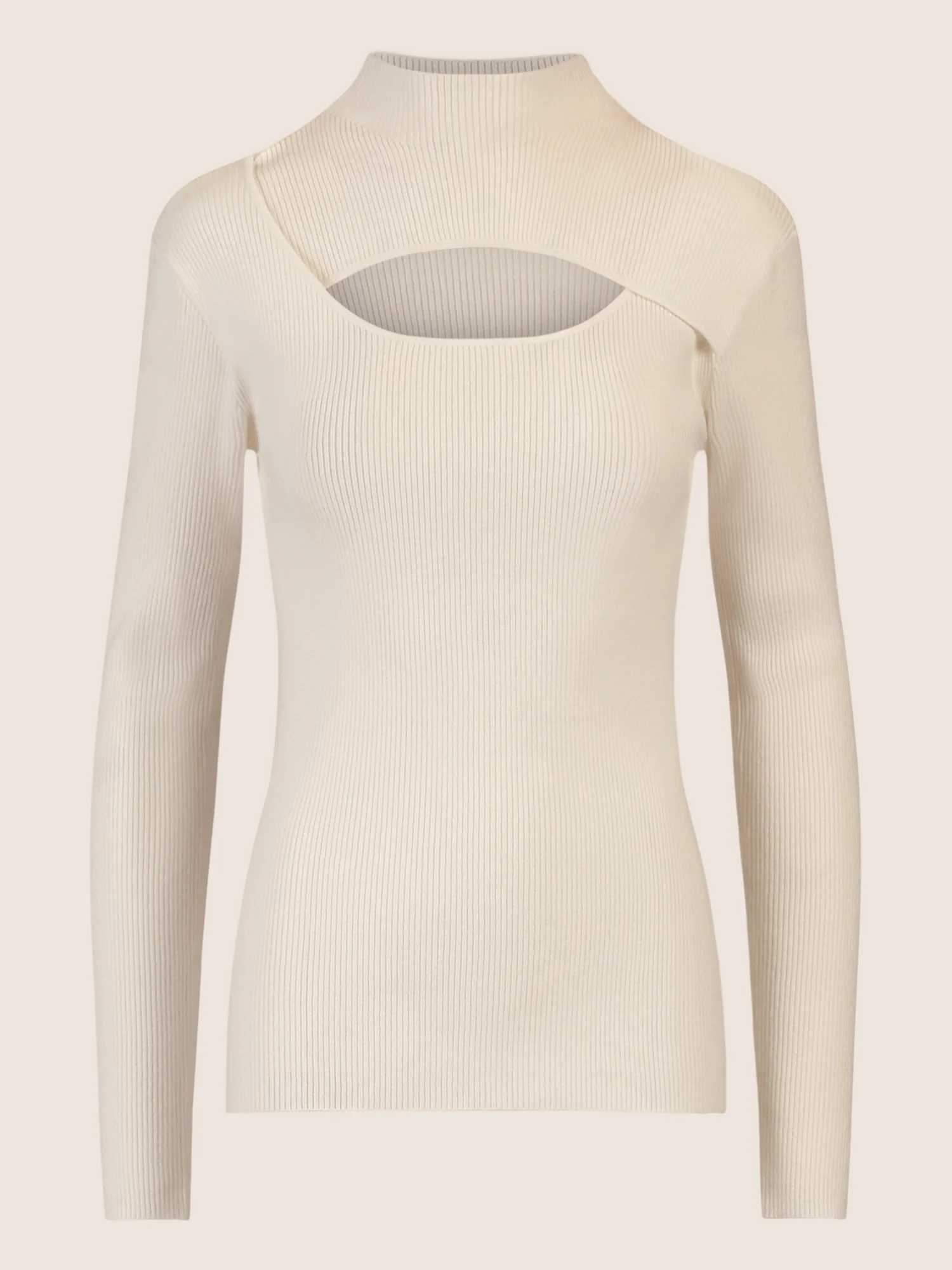 APART Pullover mit Cut-out-Detail | creme - Image 4