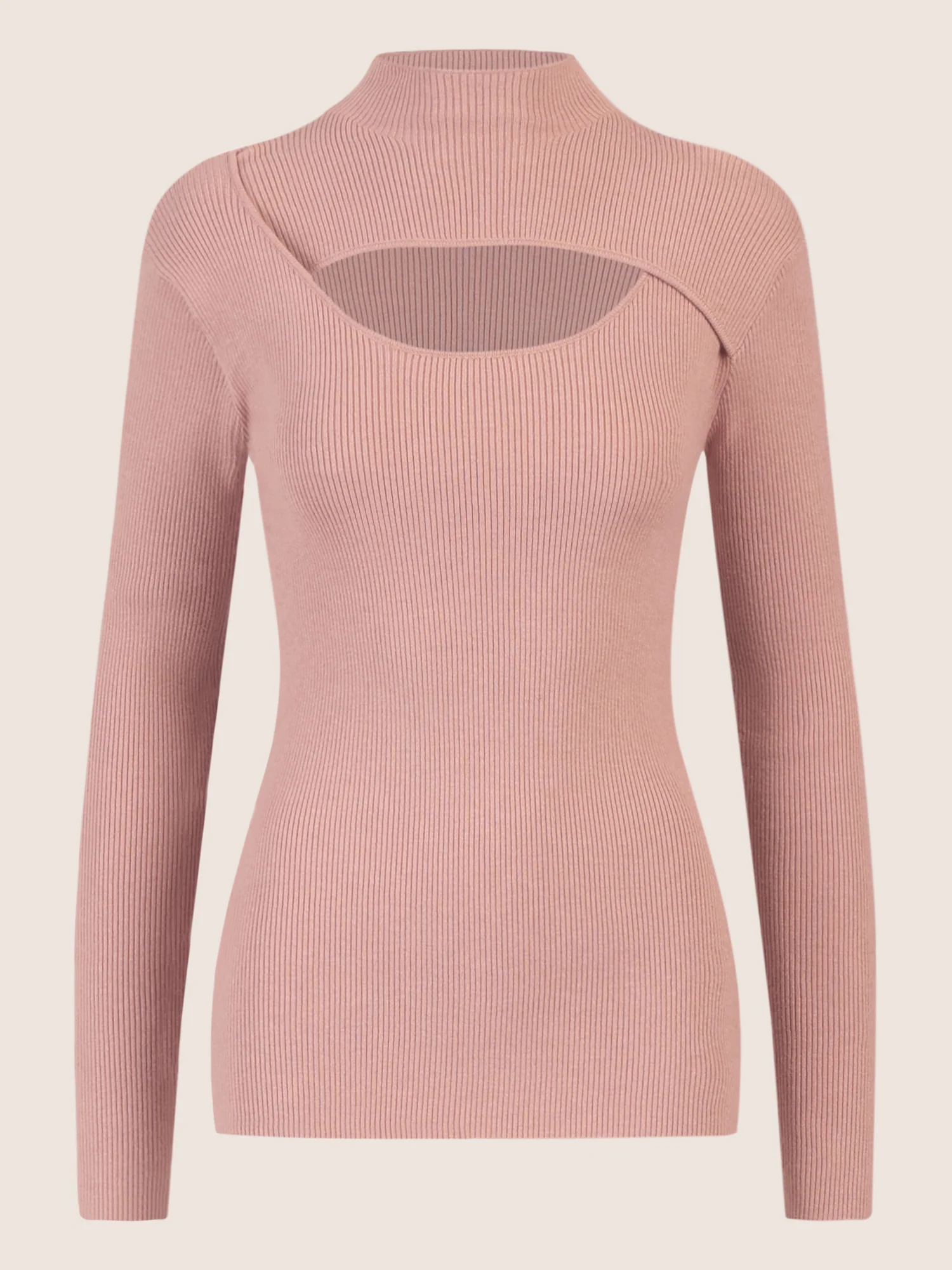 APART Pullover mit Cut-out-Detail | mauve - Image 4