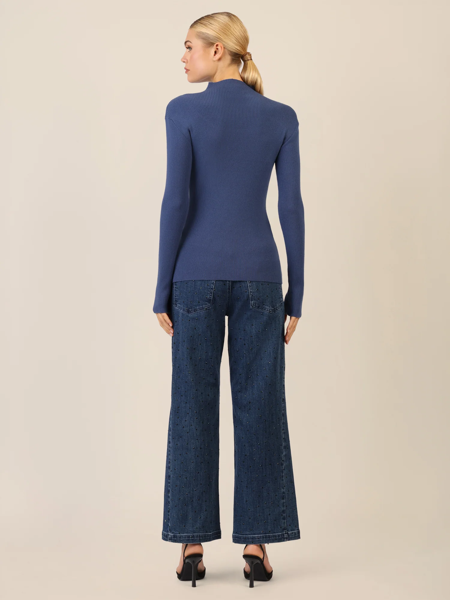 APART Pullover mit Cut-out-Detail | mittelblau - Image 3