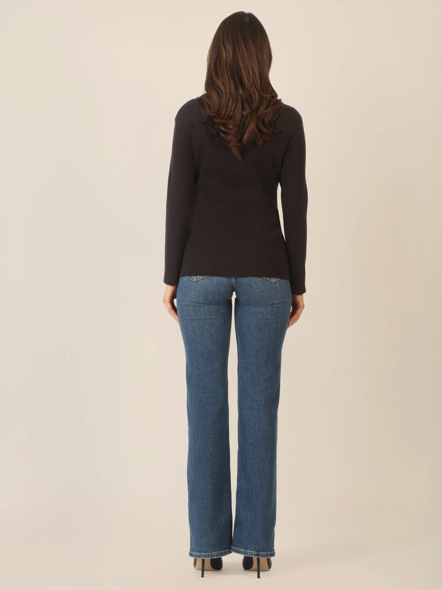 APART Pullover mit Cut-out-Detail | schwarz - Image 3