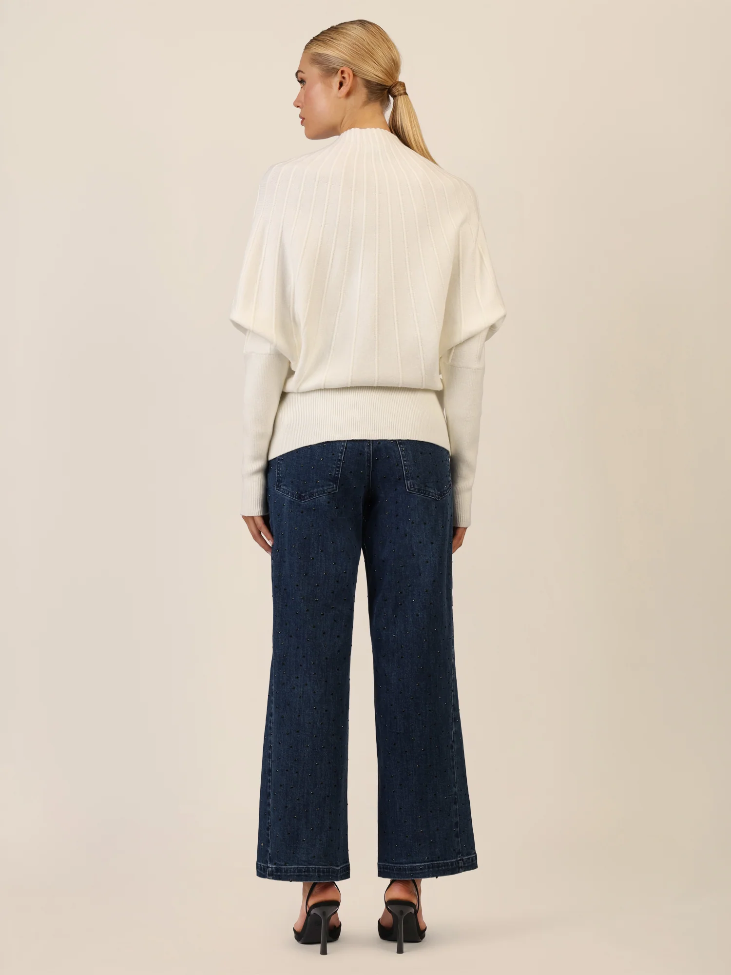 APART Pullover mit Fledermausärmeln | creme - Image 3