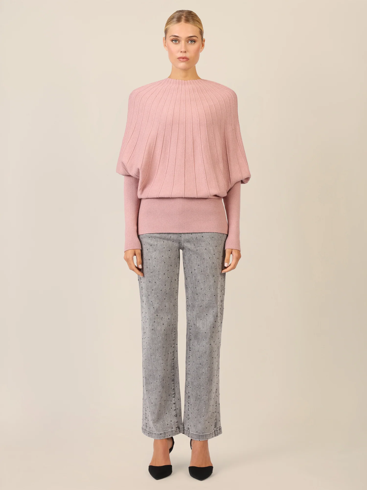 APART Pullover mit Fledermausärmeln | mauve - Image 6