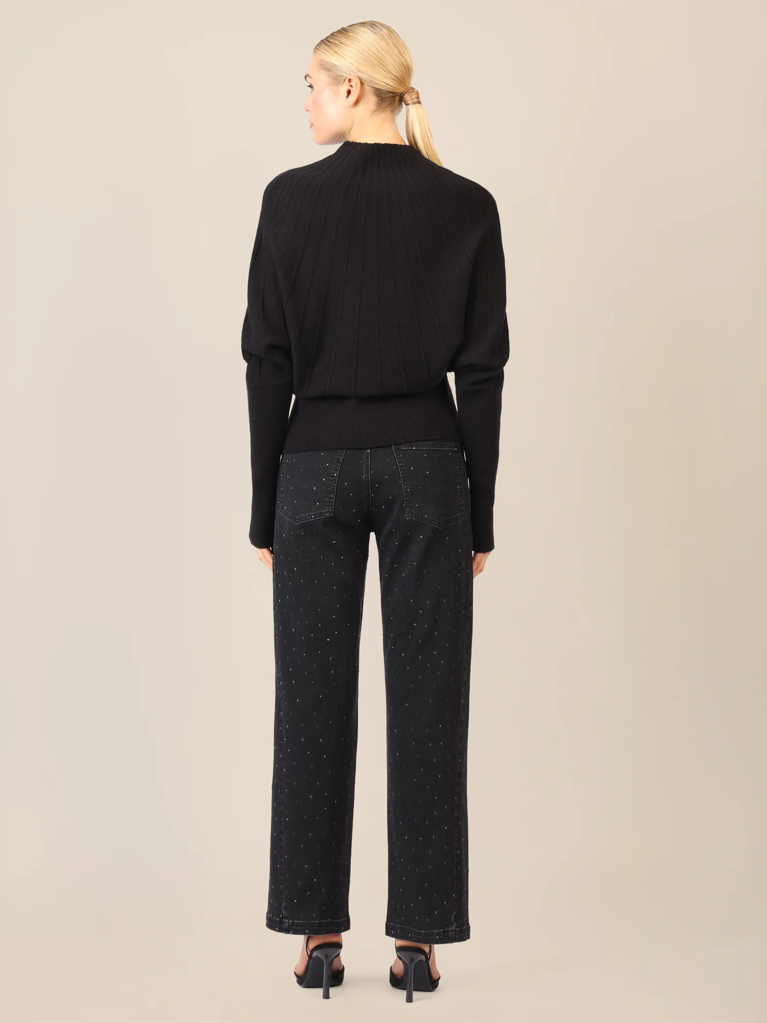 APART Pullover mit Fledermausärmeln | schwarz - Image 3