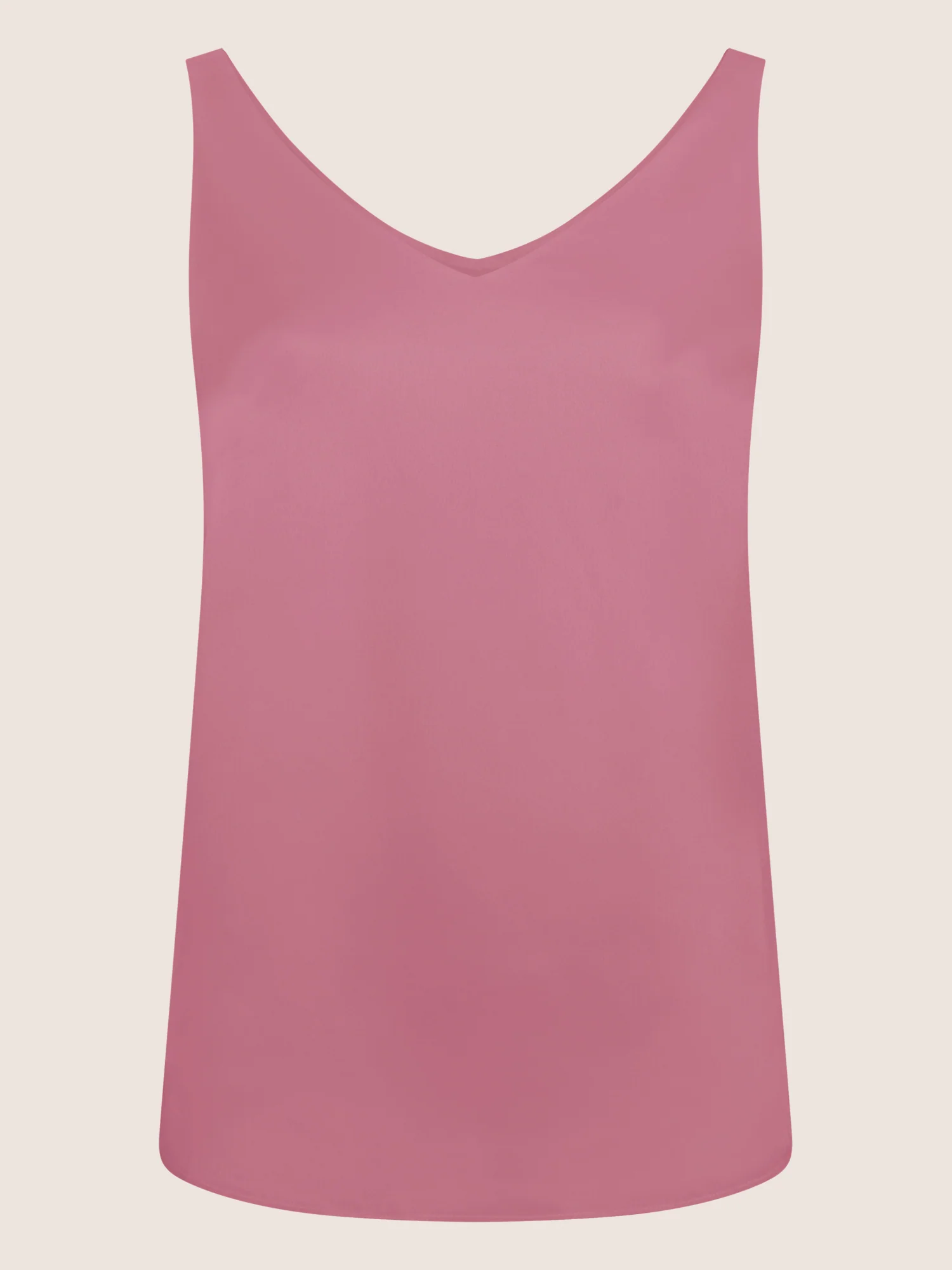 APART Satin-Top mit tiefem V-Ausschnitt | rosé - Image 4