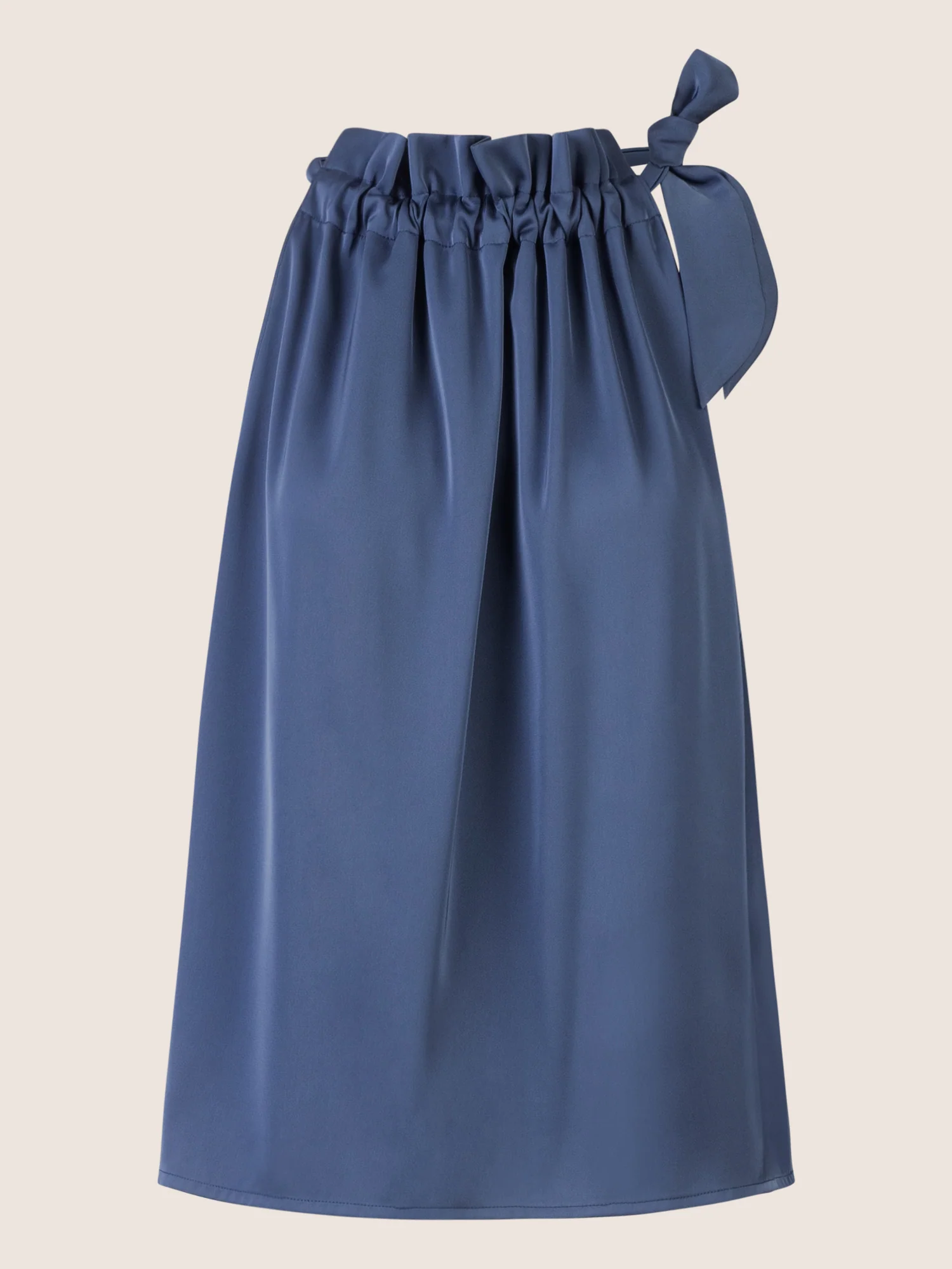 APART Satinblusentop aus einer mattglänzenden, elastischen Satin Ware | mittelblau - Image 4