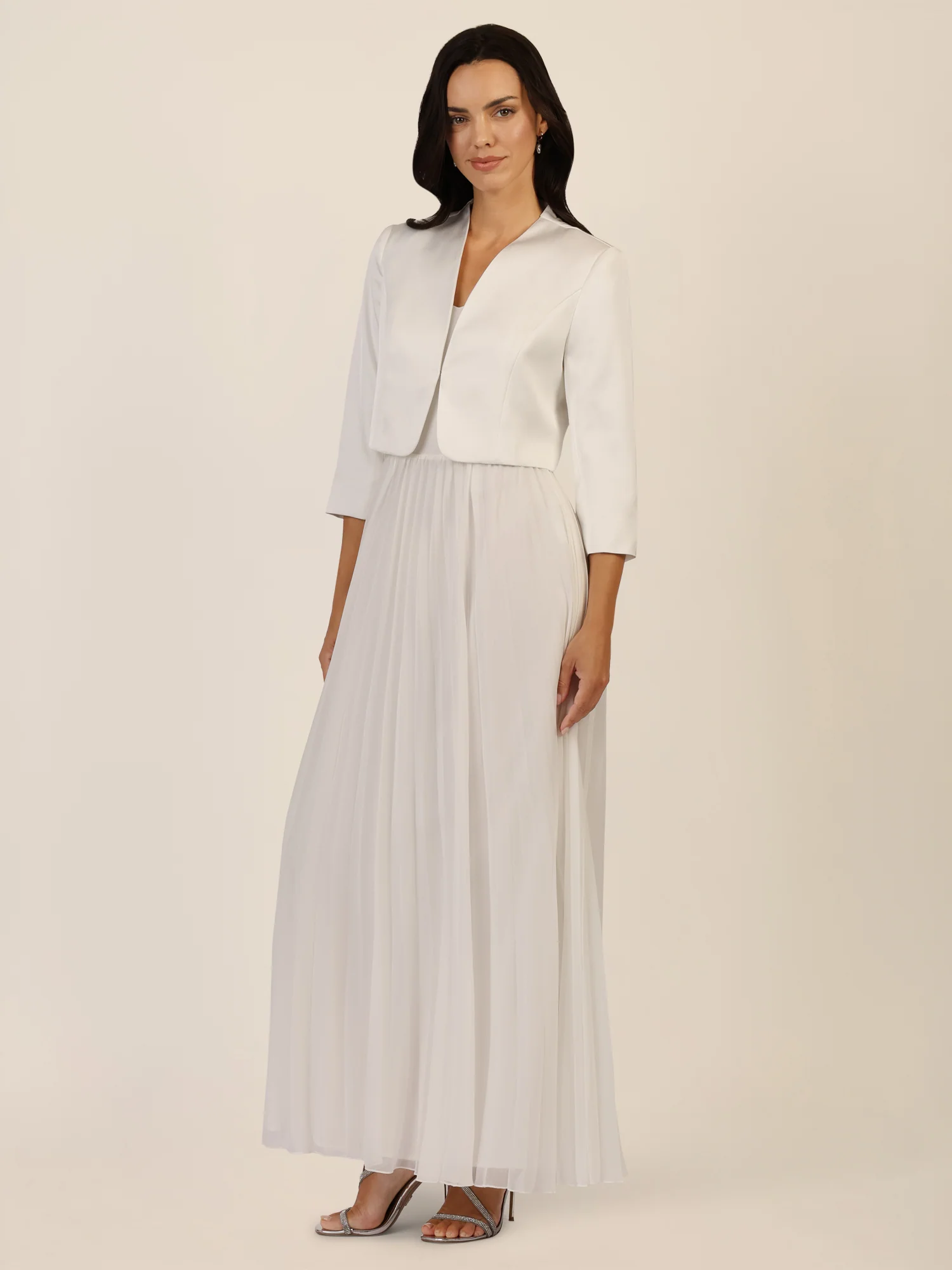 APART Satinbolero mit offener Front | creme - Image 2