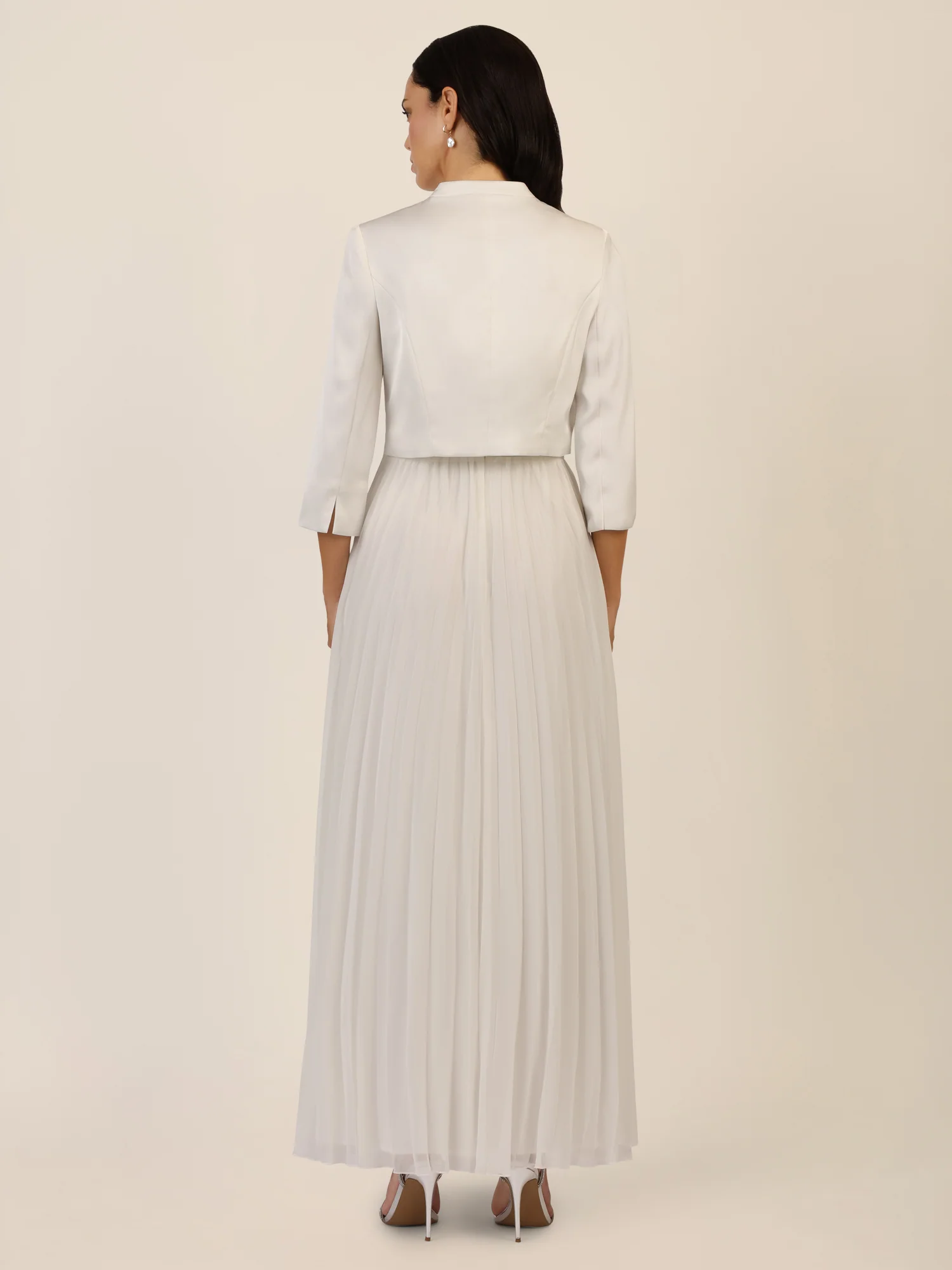 APART Satinbolero mit offener Front | creme - Image 3