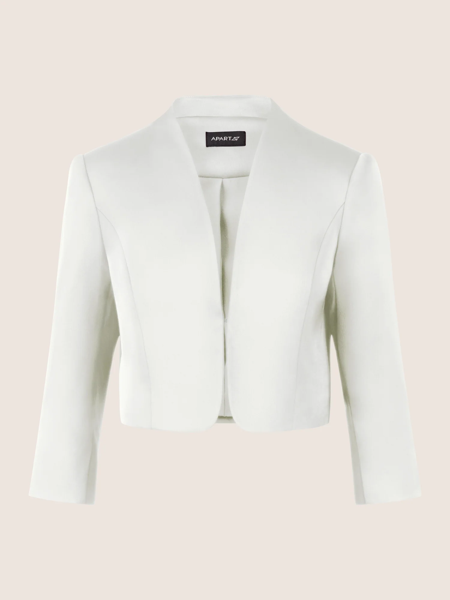 APART Satinbolero mit offener Front | creme - Image 4
