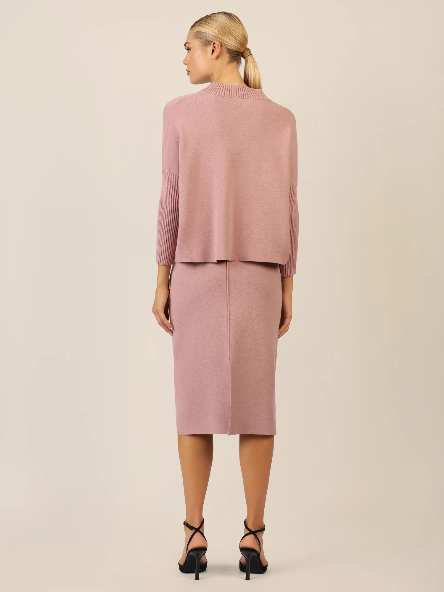 APART Strickrock in Bleistiftform | mauve - Image 3