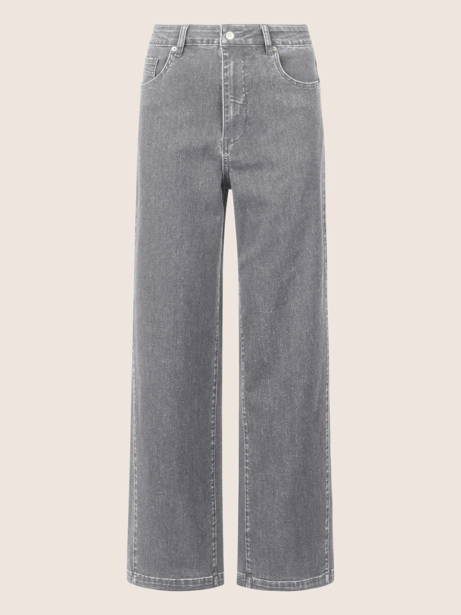 APART Weite Jeans mit geradem Bein | grau - Image 4