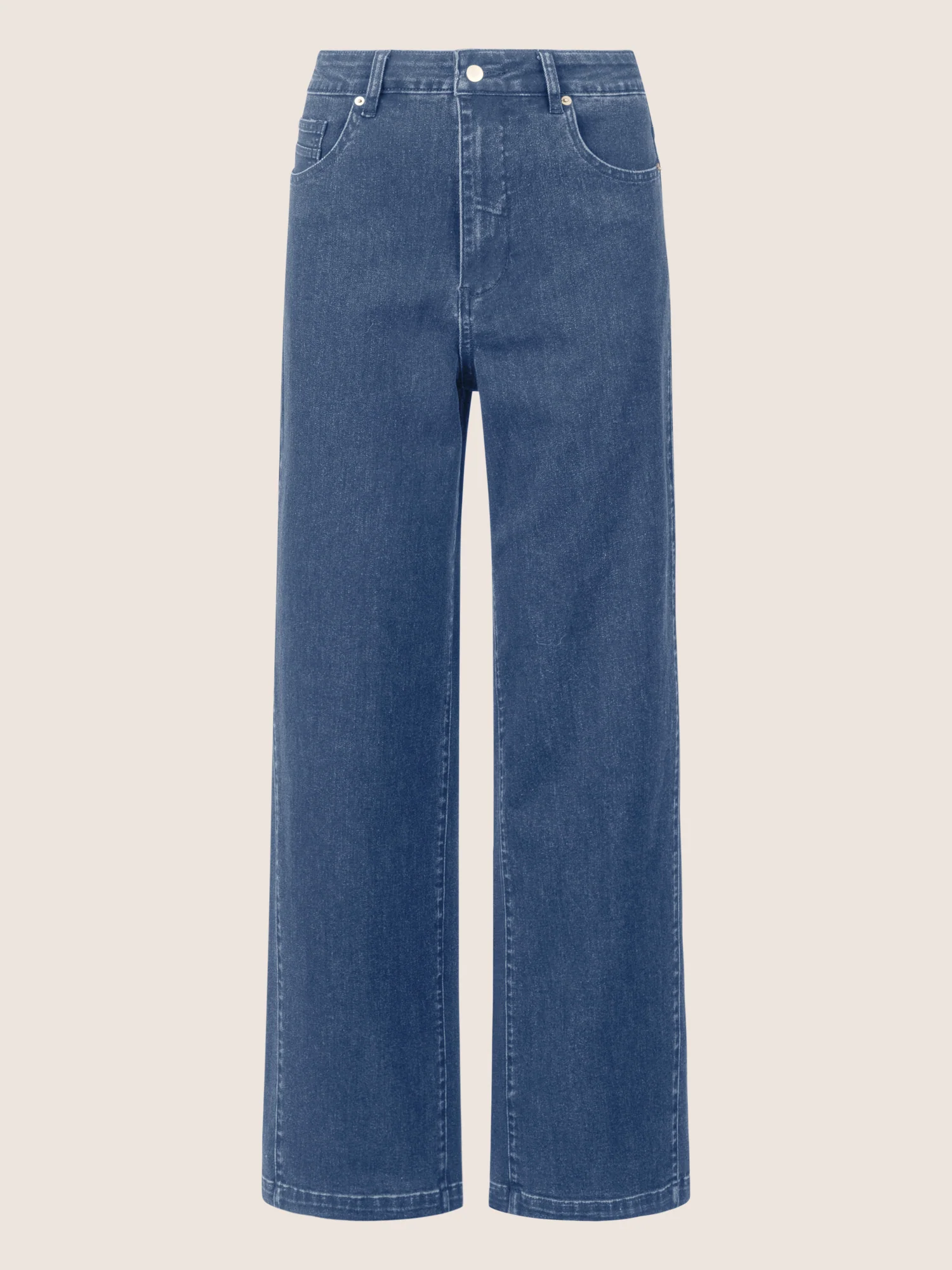 APART Weite Jeans mit geradem Bein | mittelblau - Image 4