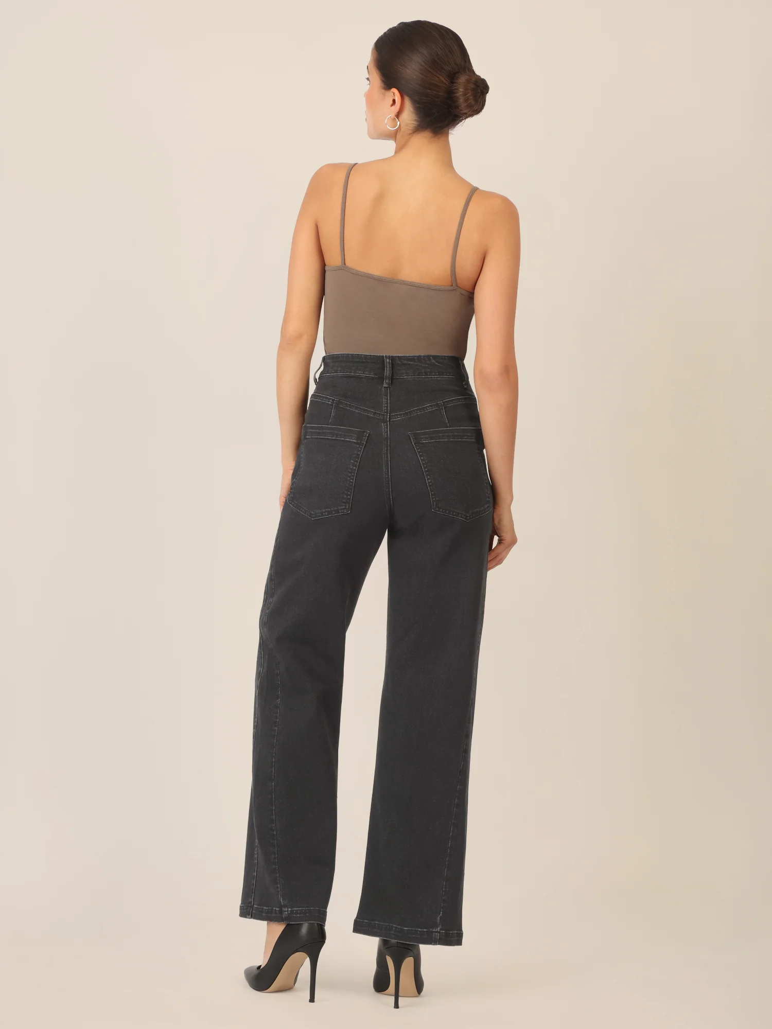 APART Weite Jeans mit geradem Bein | schwarz - Image 3