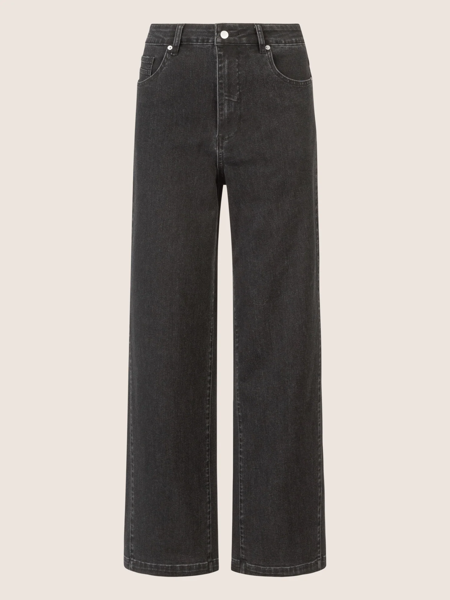 APART Weite Jeans mit geradem Bein | schwarz - Image 4
