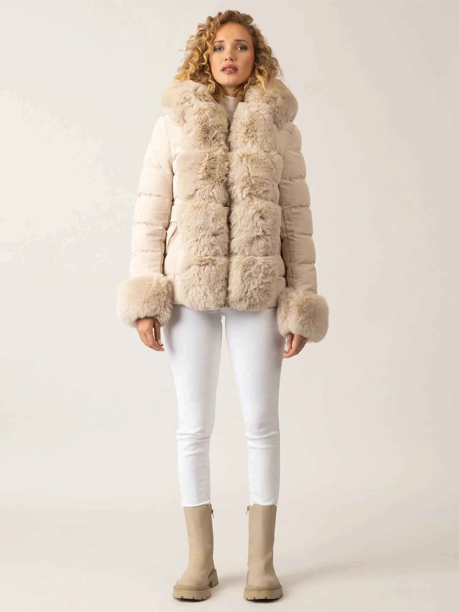 APART Winterjacke mit Reißverschluss für den perfekten Winter-Look | beige - Image 5