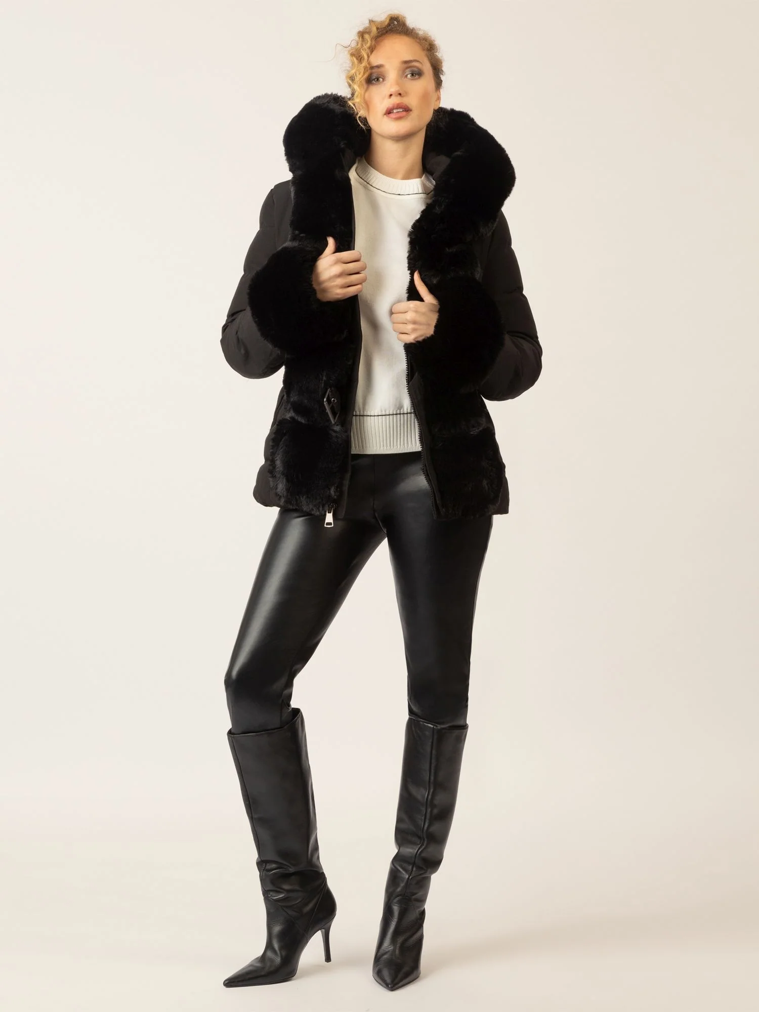 APART Winterjacke mit Reißverschluss für den perfekten Winter-Look | schwarz - Image 6