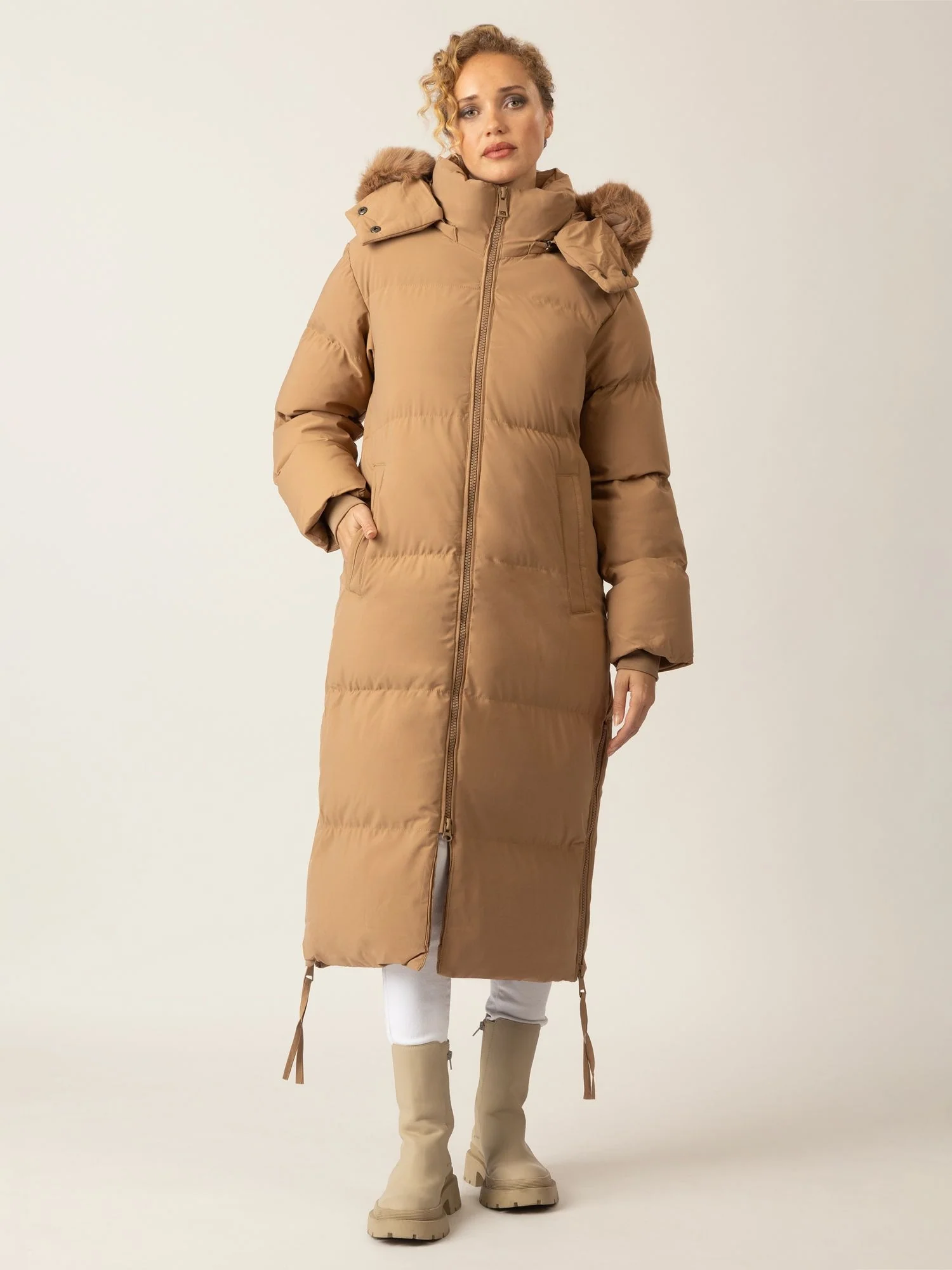 APART Winterjacke mit Reißverschluss für kalte Tage mit Komfort und Stil | camel - Image 5