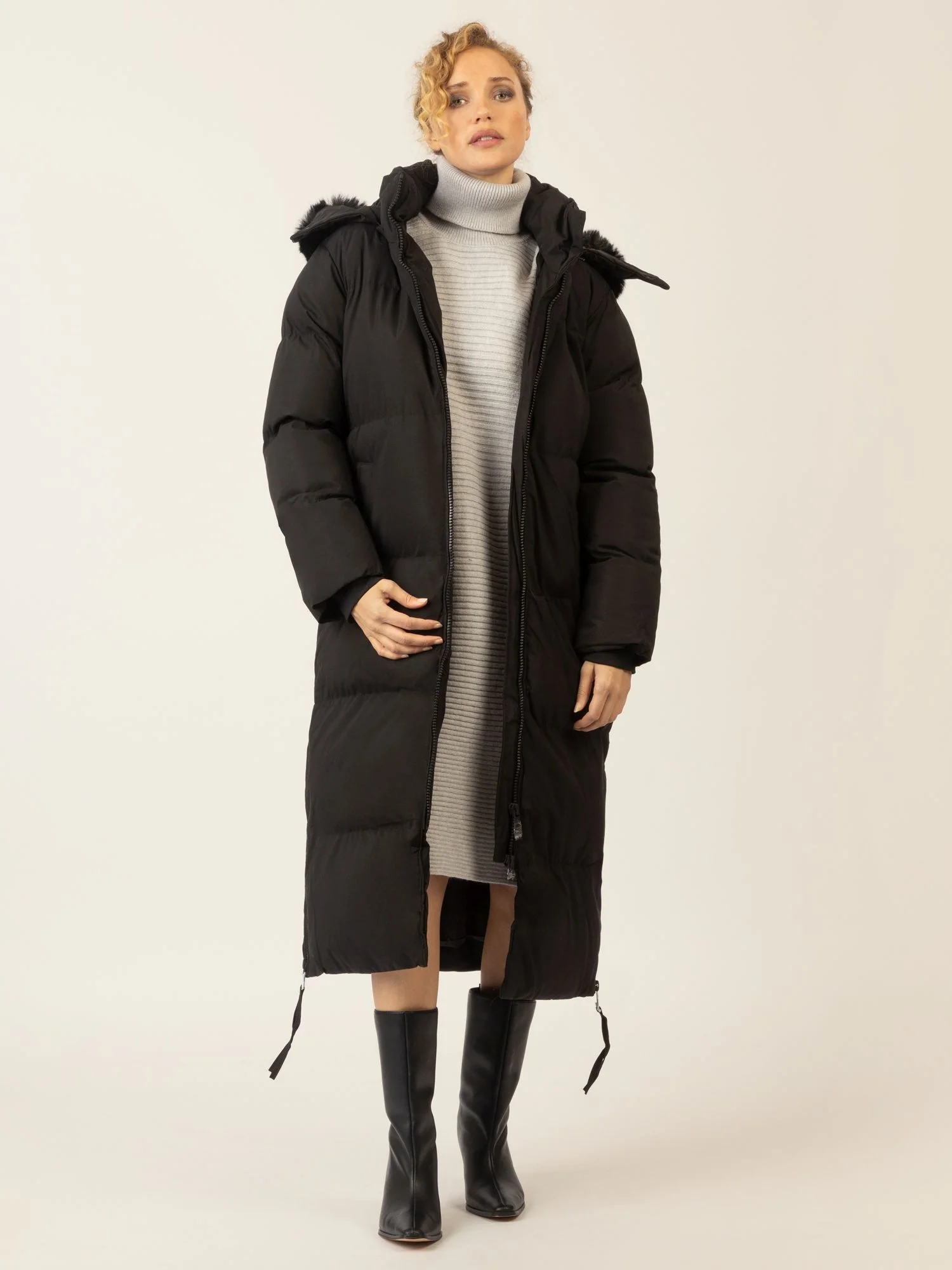 APART Winterjacke mit Reißverschluss für kalte Tage mit Komfort und Stil | schwarz - Image 5