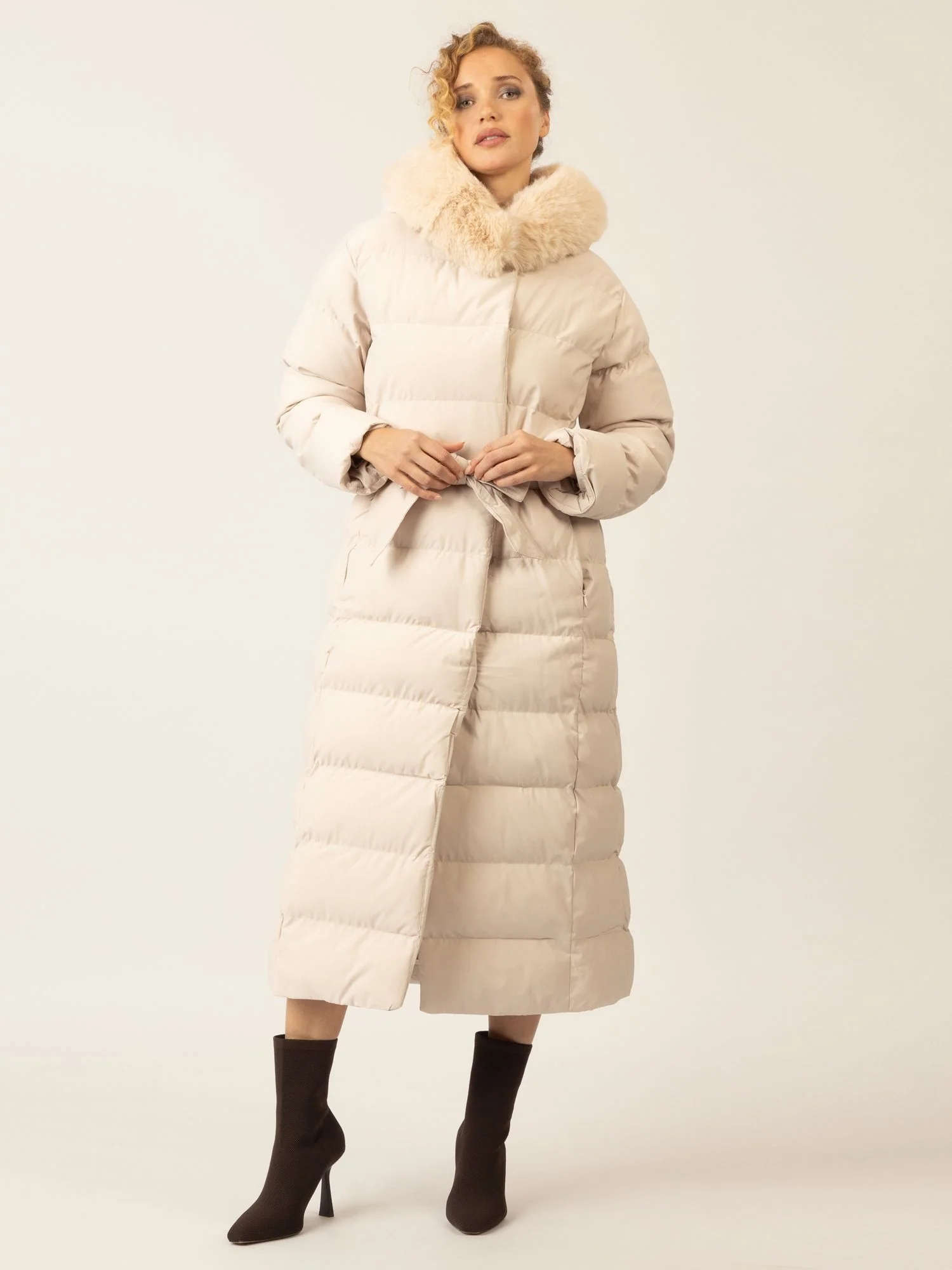 APART Winterjacke mit Reißverschluss für maximalen Schutz im Winter | beige - Image 5