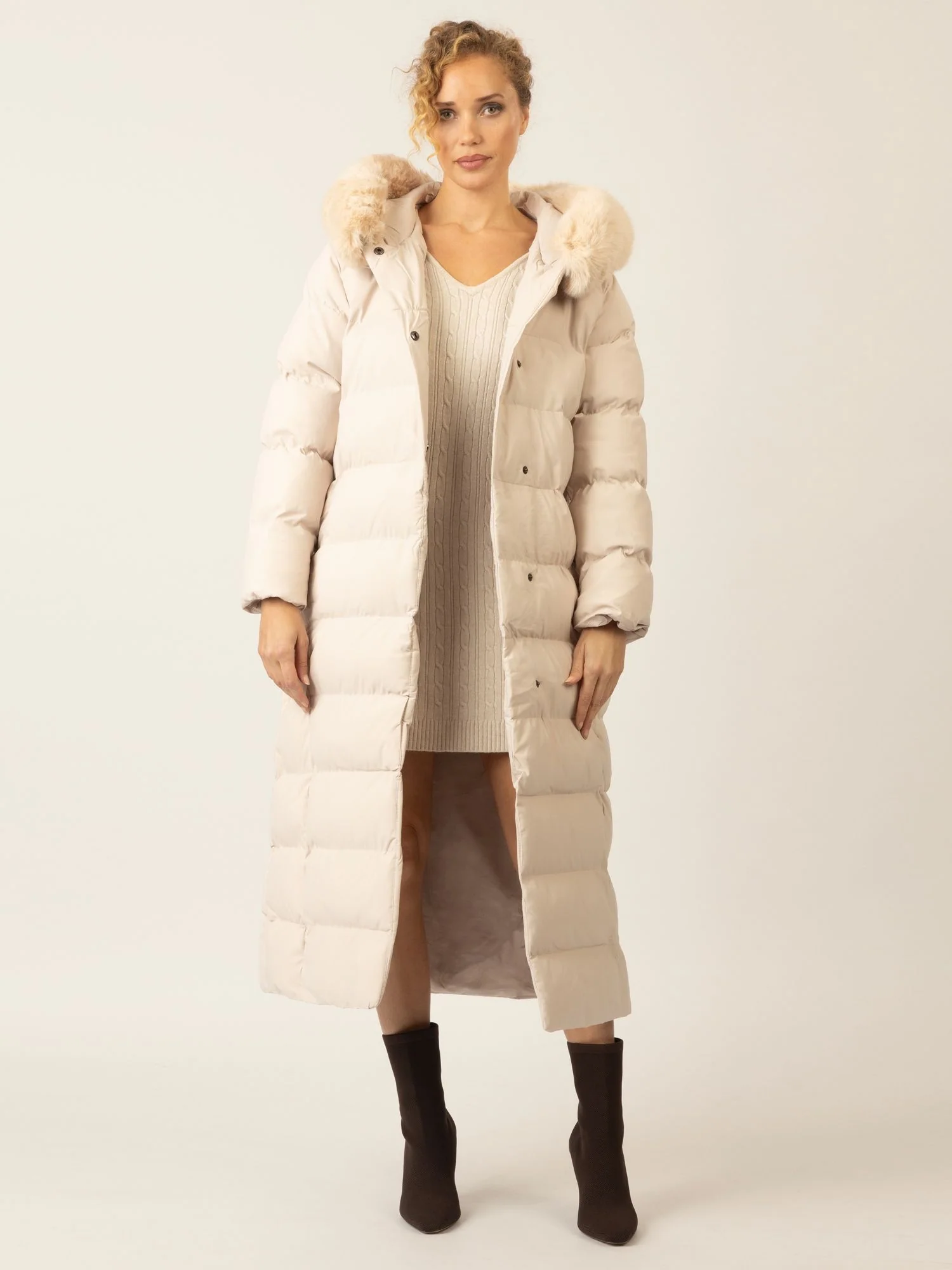 APART Winterjacke mit Reißverschluss für maximalen Schutz im Winter | beige - Image 6