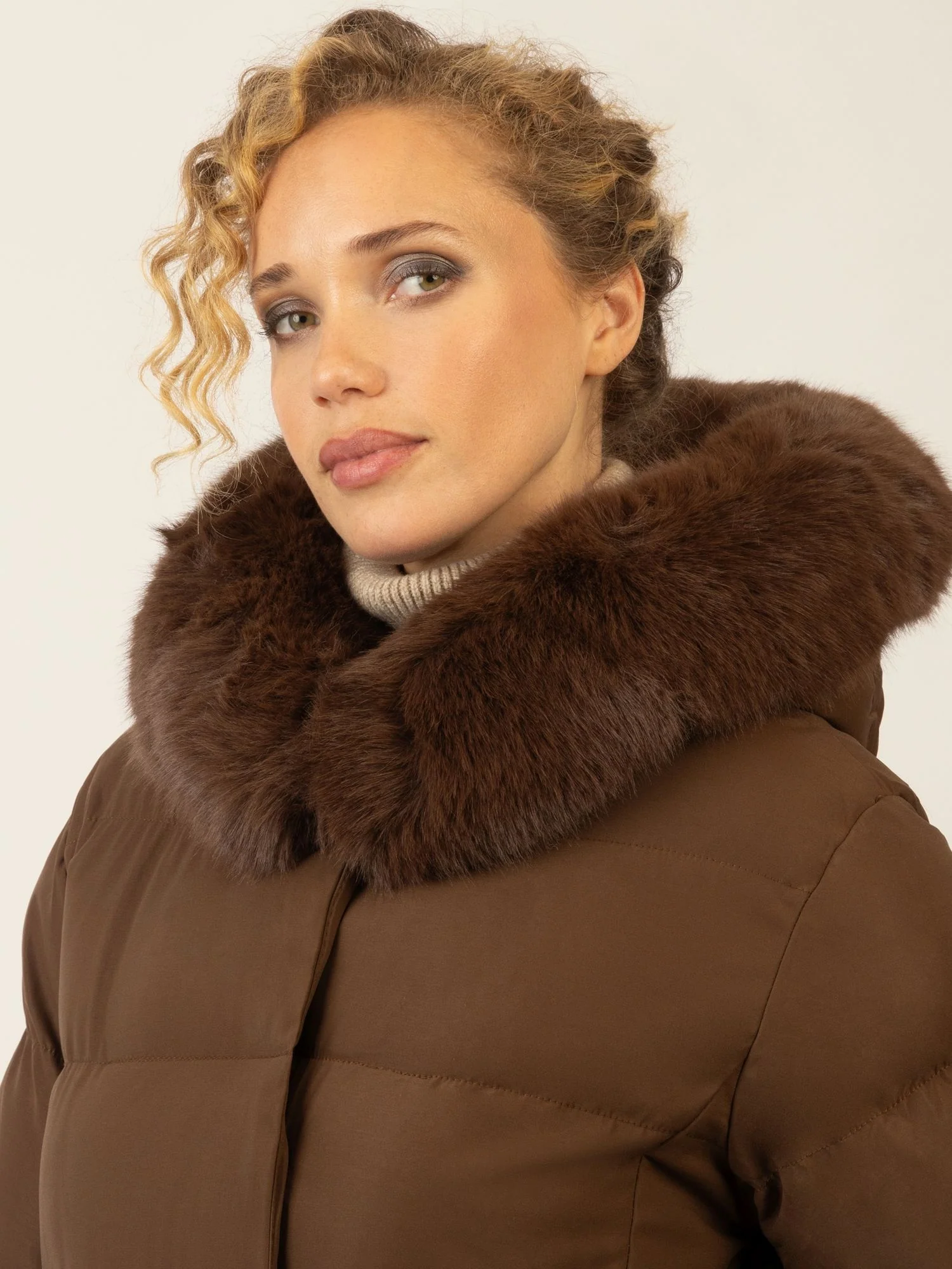 APART Winterjacke mit Reißverschluss für maximalen Schutz im Winter | braun - Image 3