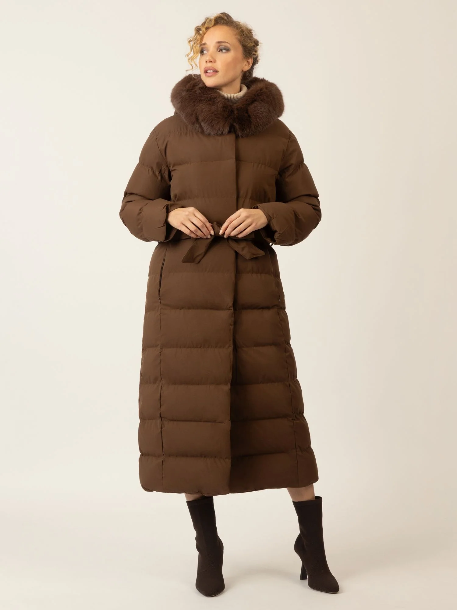 APART Winterjacke mit Reißverschluss für maximalen Schutz im Winter | braun - Image 5