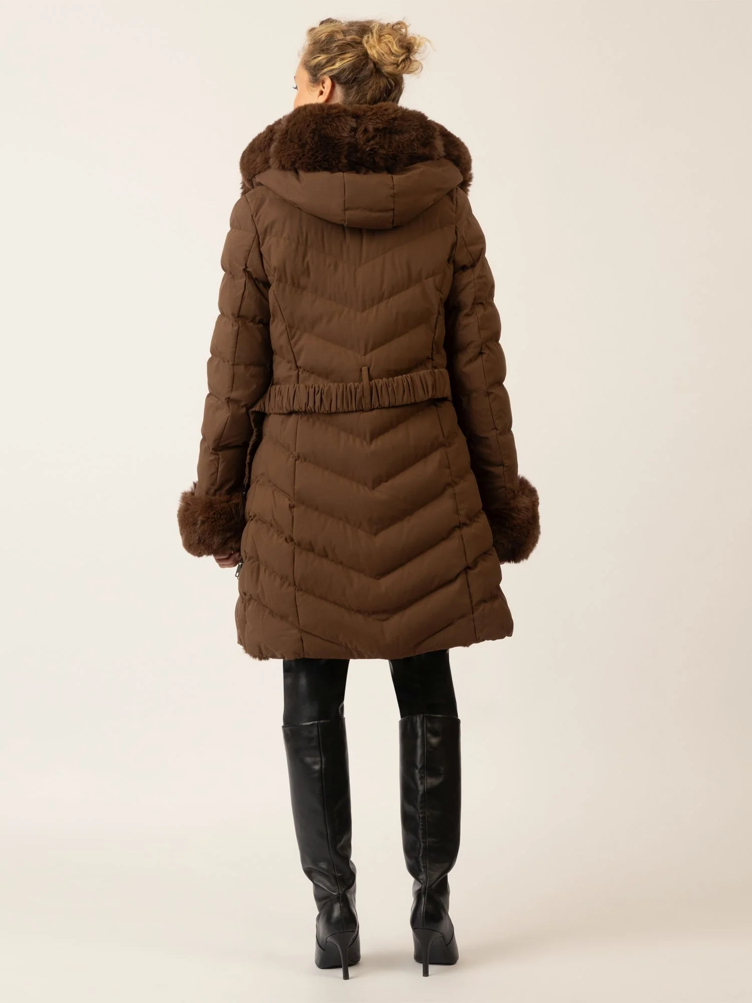 APART Winterjacke mit Reißverschluss für optimalen Schutz im Winter | braun - Image 3