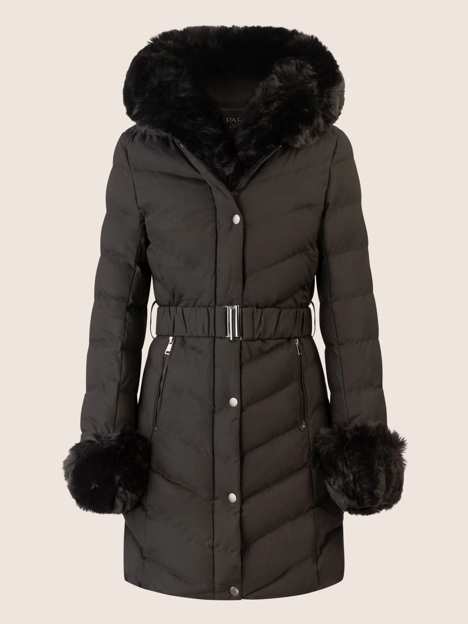 APART Winterjacke mit Reißverschluss für optimalen Schutz im Winter | schwarz - Image 5