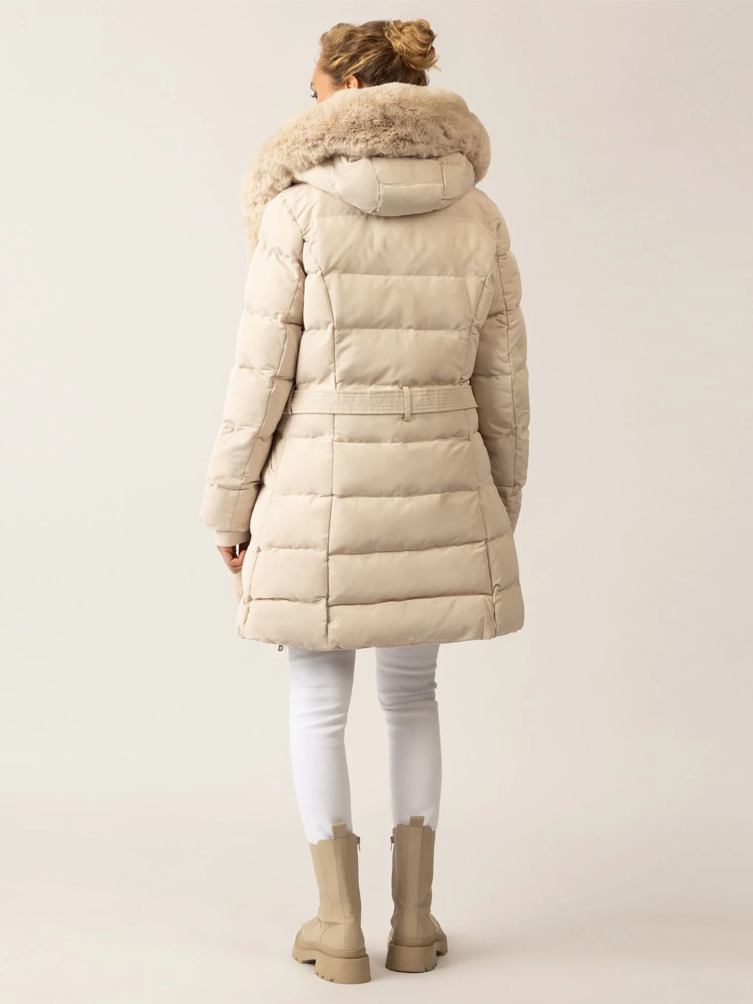 APART Winterjacke mit Reißverschluss für praktischen Schutz an kalten Tagen | beige - Image 3
