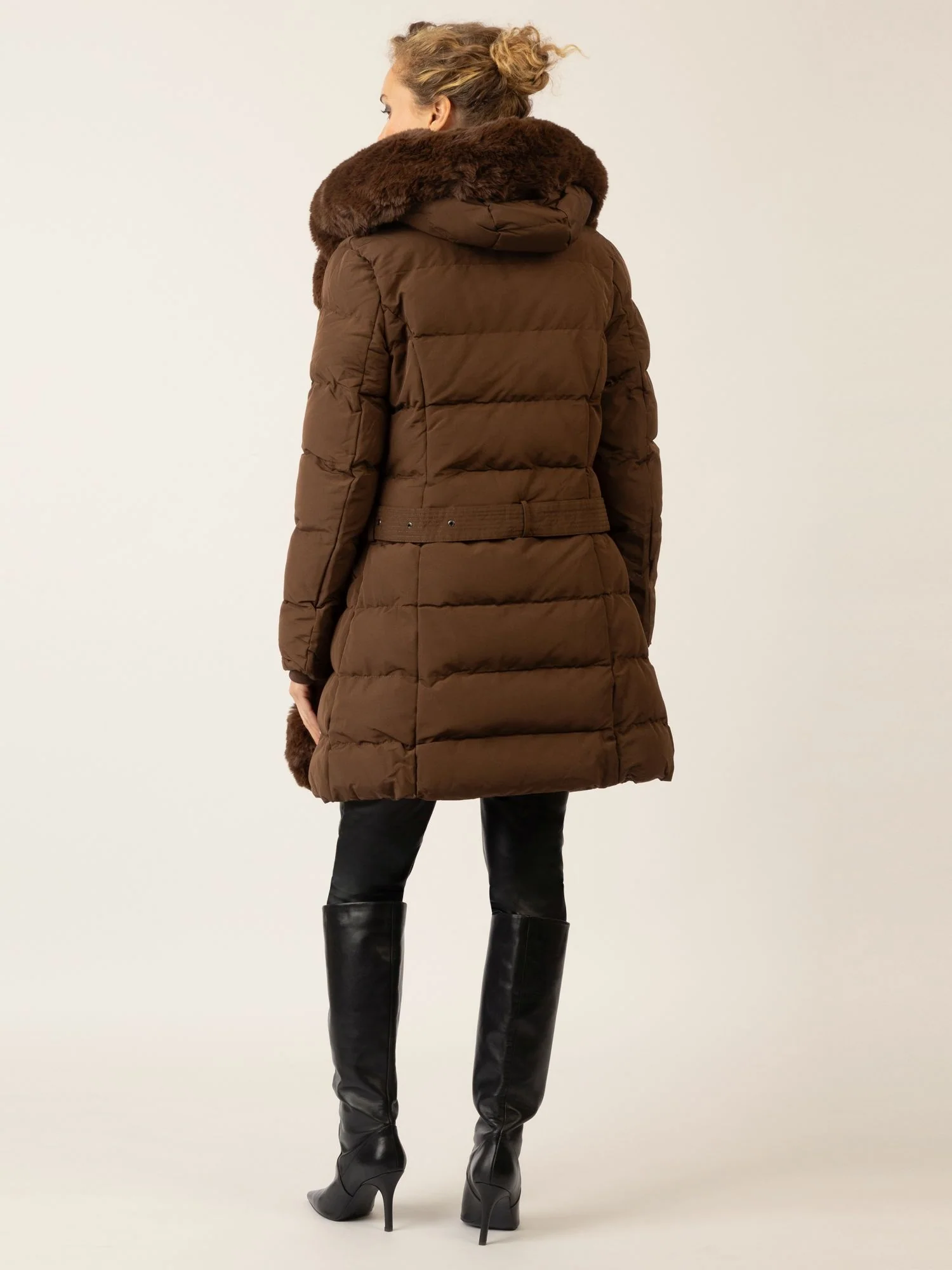 APART Winterjacke mit Reißverschluss für praktischen Schutz an kalten Tagen | braun - Image 3