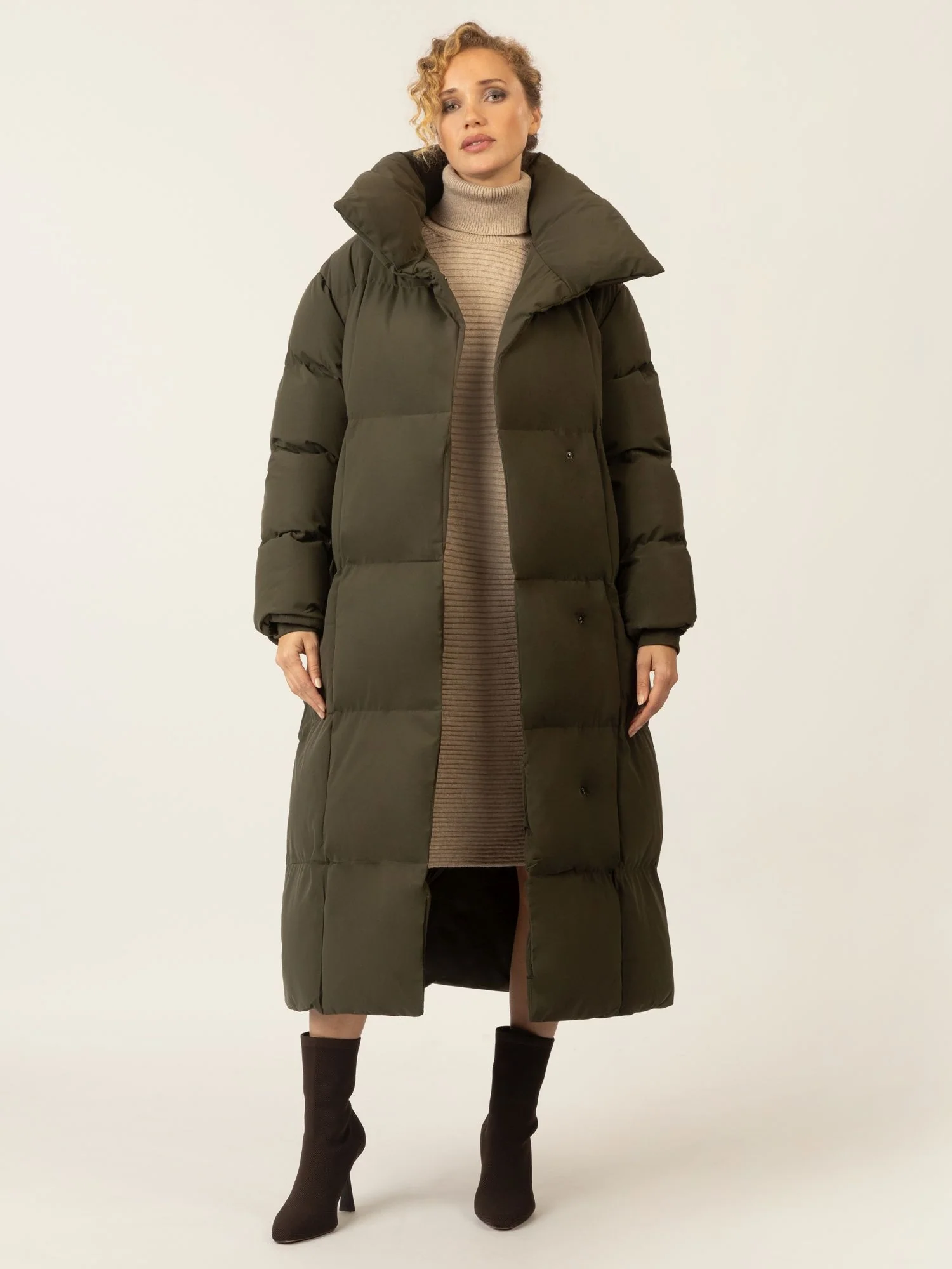 APART Winterjacke mit Reißverschluss für stilvollen Schutz an kühlen Tagen | grün