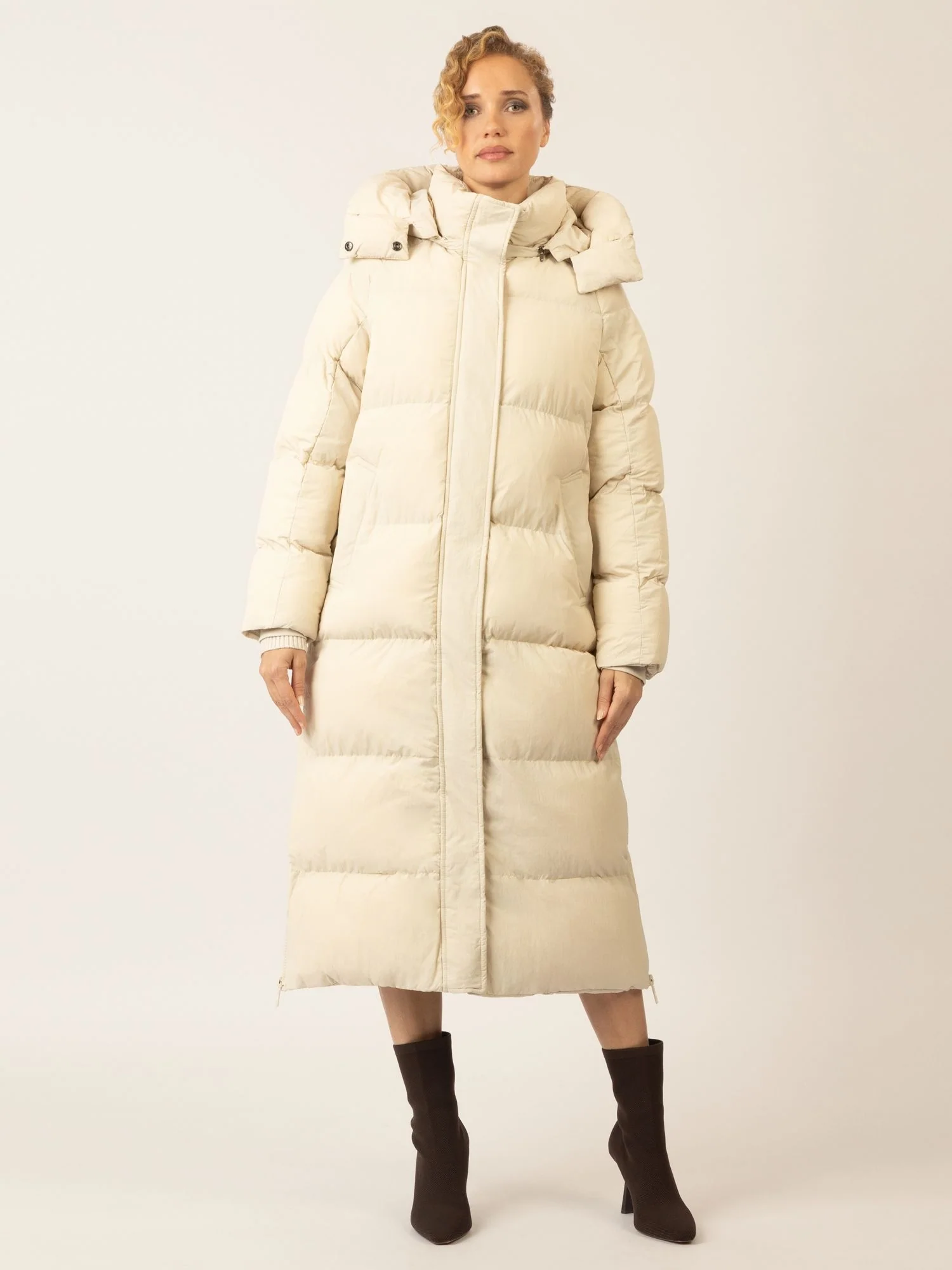 APART Winterjacke mit Reißverschluss für warmen Komfort im Winter | beige - Image 5