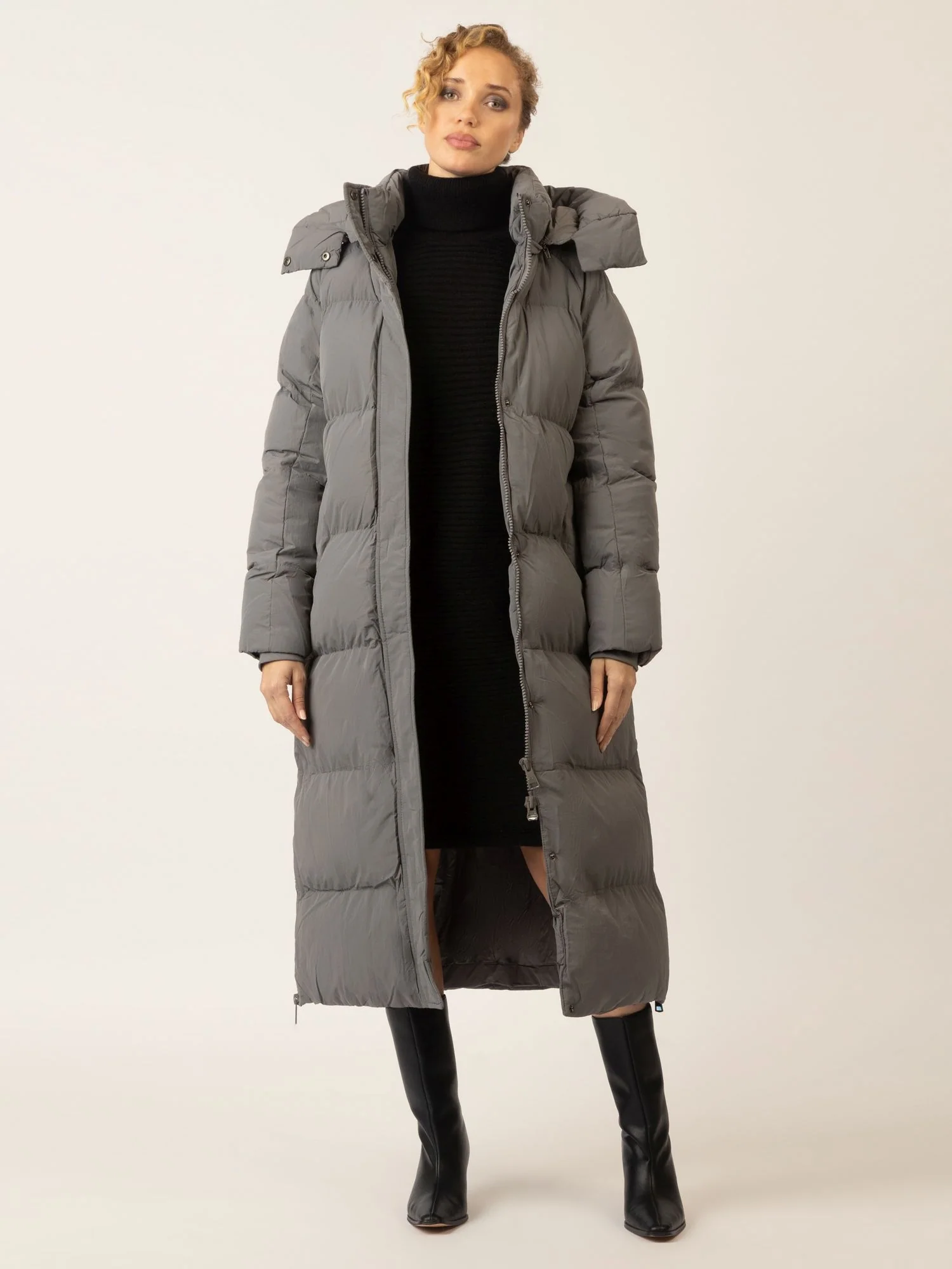 APART Winterjacke mit Reißverschluss für warmen Komfort im Winter | charcoal