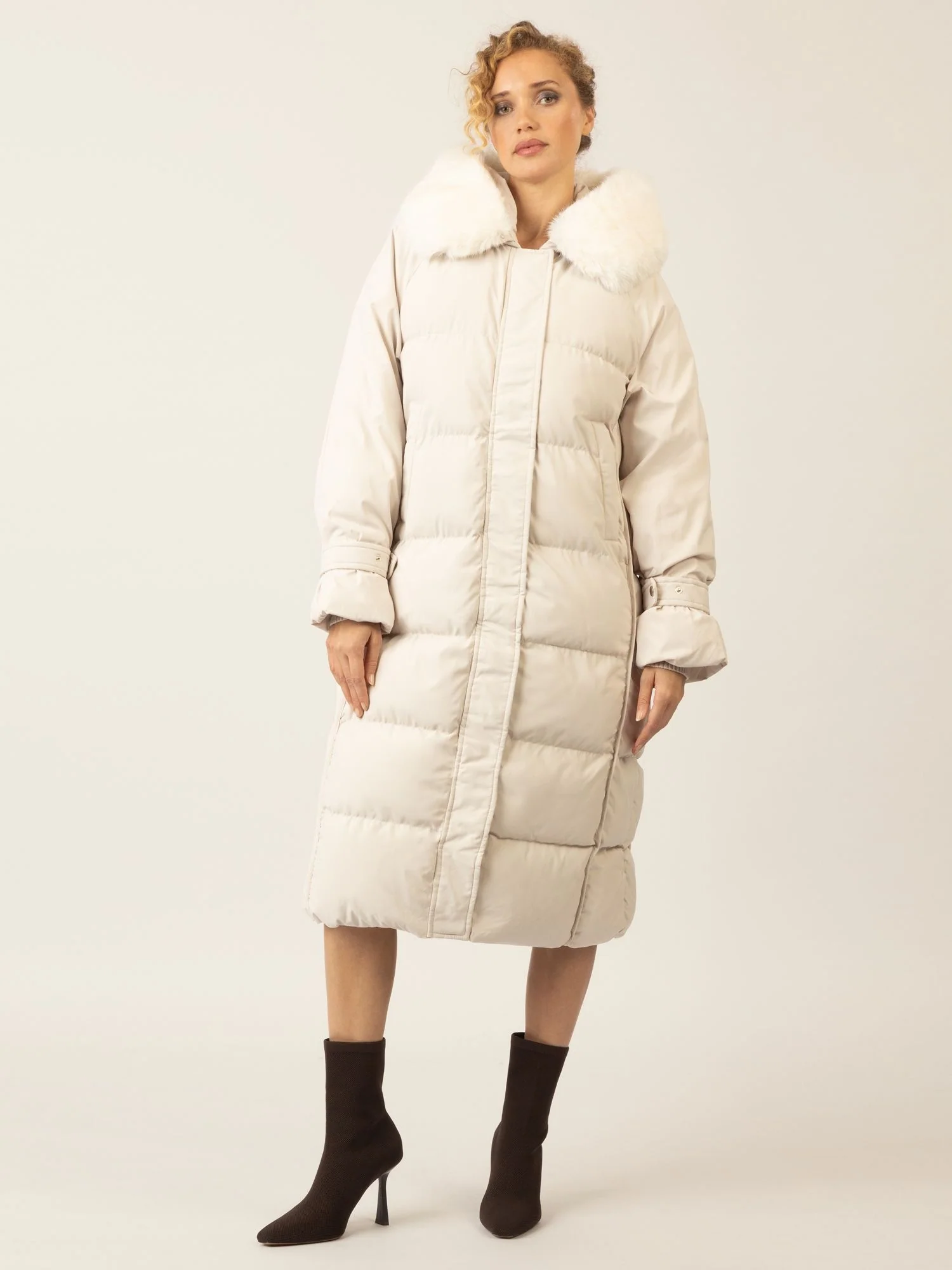APART Winterjacke mit Reißverschluss für warmen und stilvollen Komfort | beige - Image 5