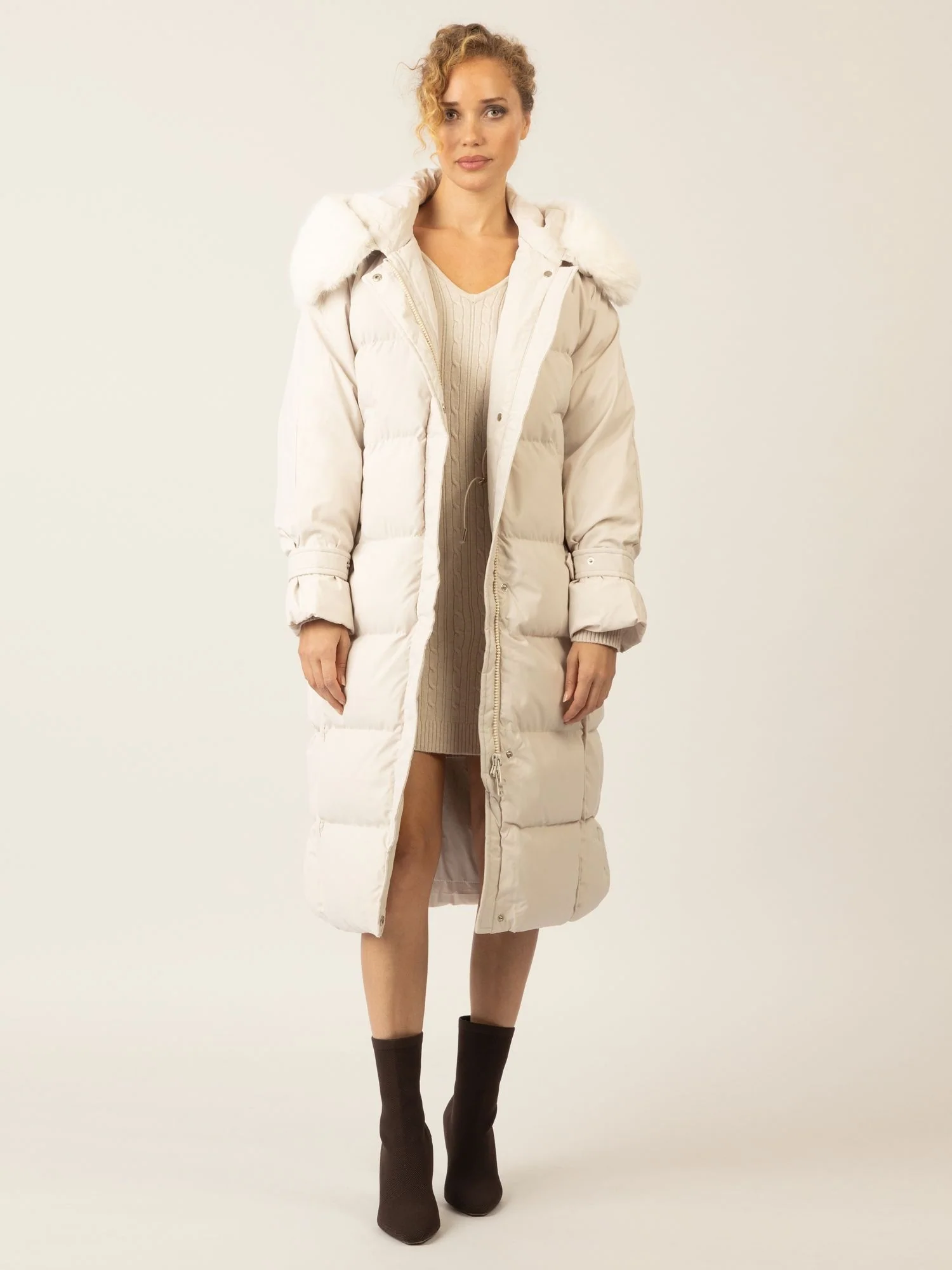APART Winterjacke mit Reißverschluss für warmen und stilvollen Komfort | beige - Image 6