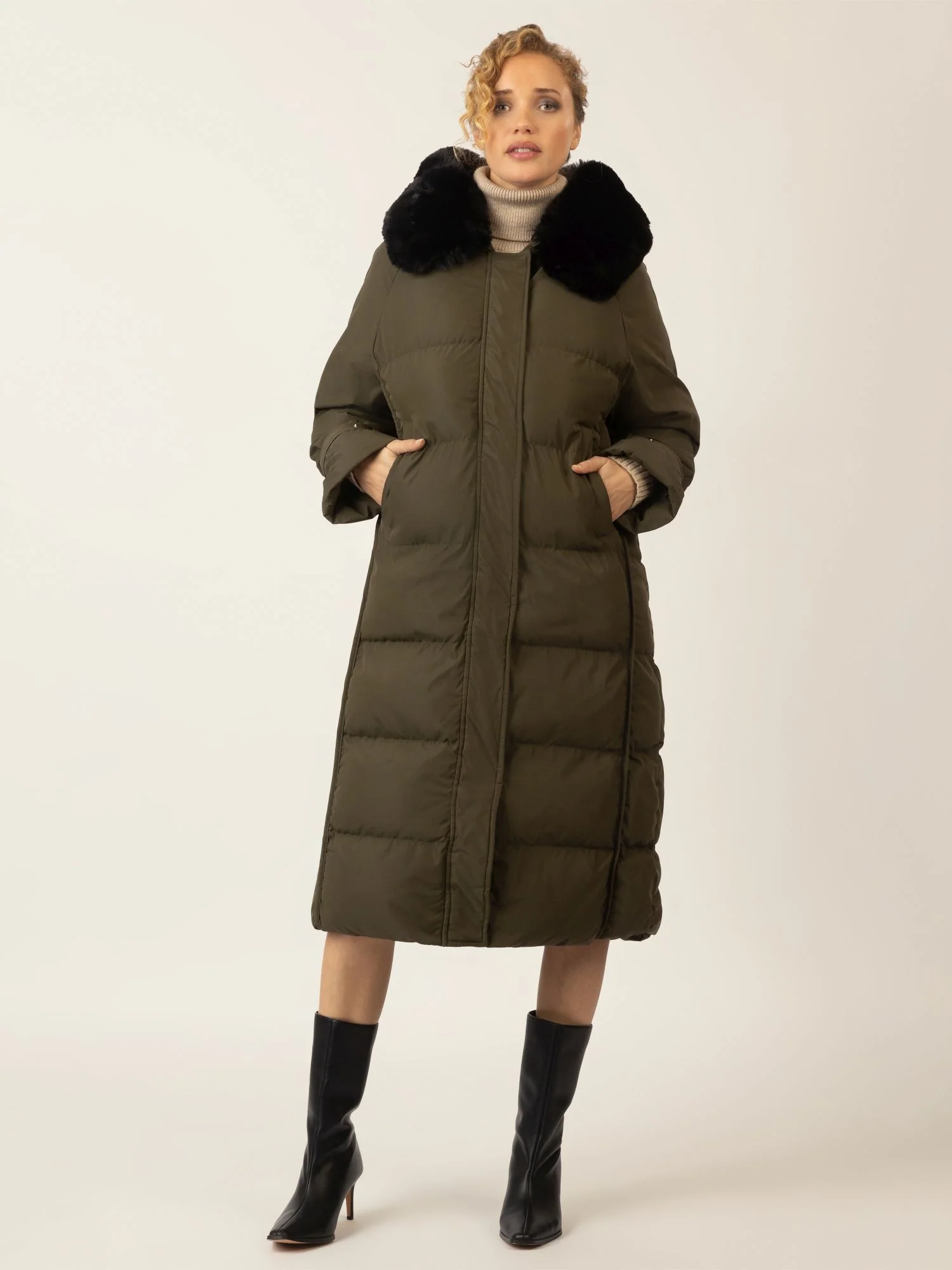 APART Winterjacke mit Reißverschluss für warmen und stilvollen Komfort | grün - Image 5