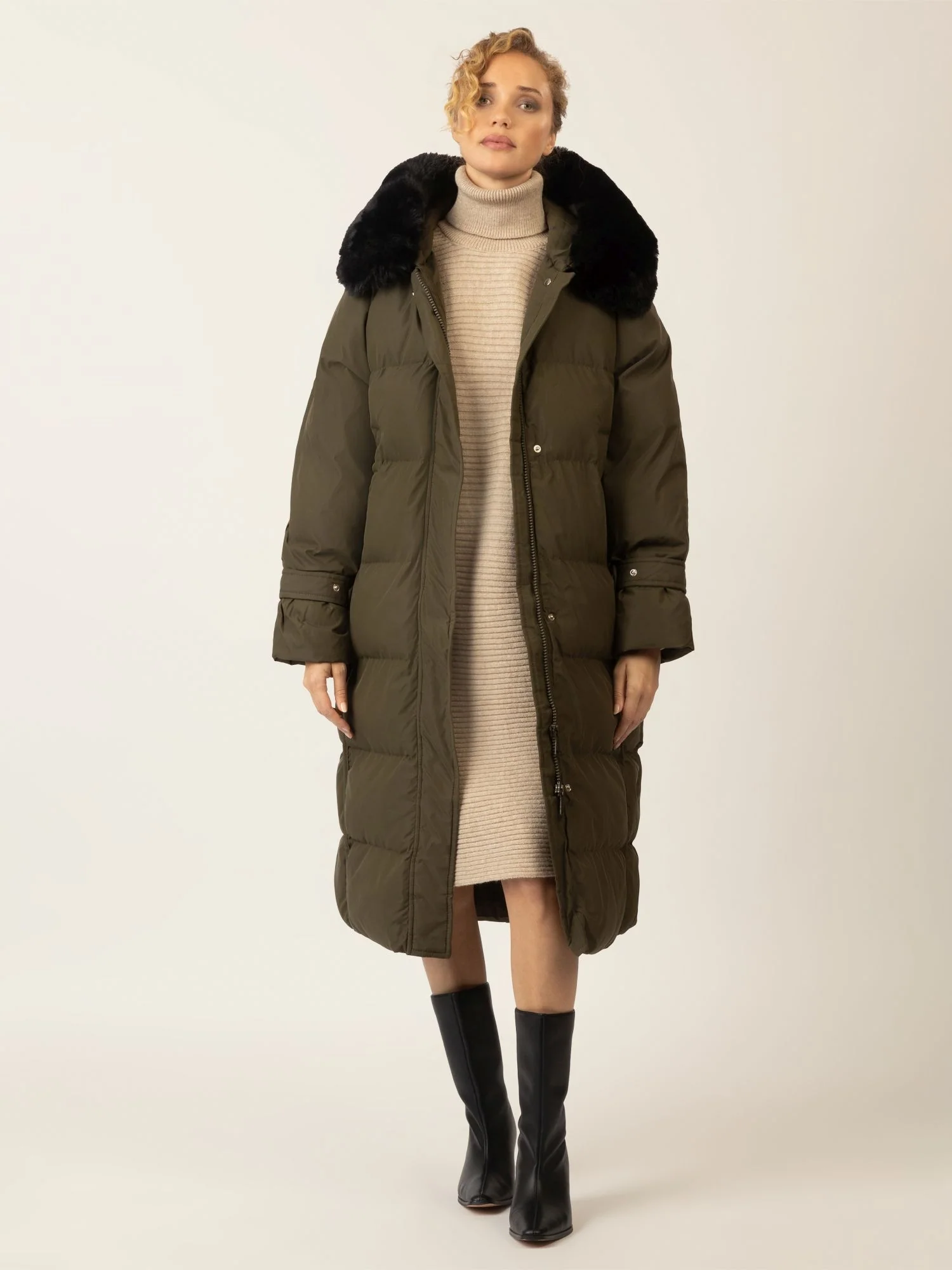 APART Winterjacke mit Reißverschluss für warmen und stilvollen Komfort | grün - Image 6