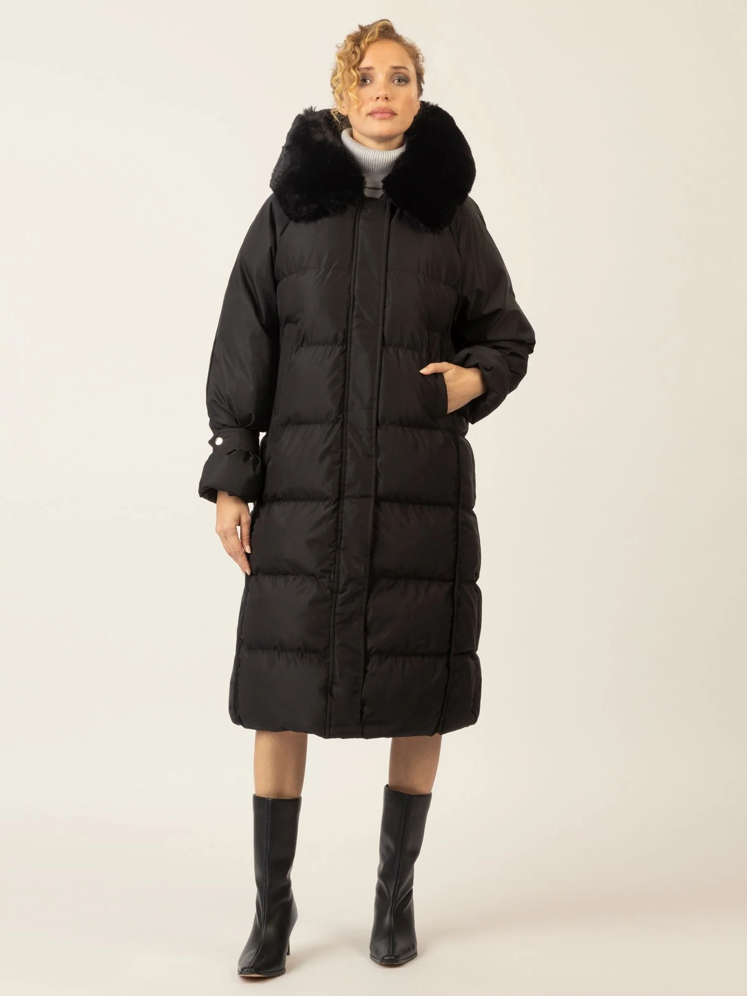 APART Winterjacke mit Reißverschluss für warmen und stilvollen Komfort | schwarz - Image 5